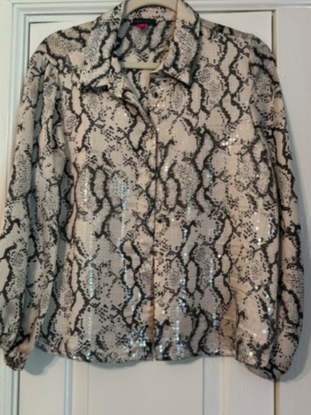 Vince Camuto Snakesking Blouse
